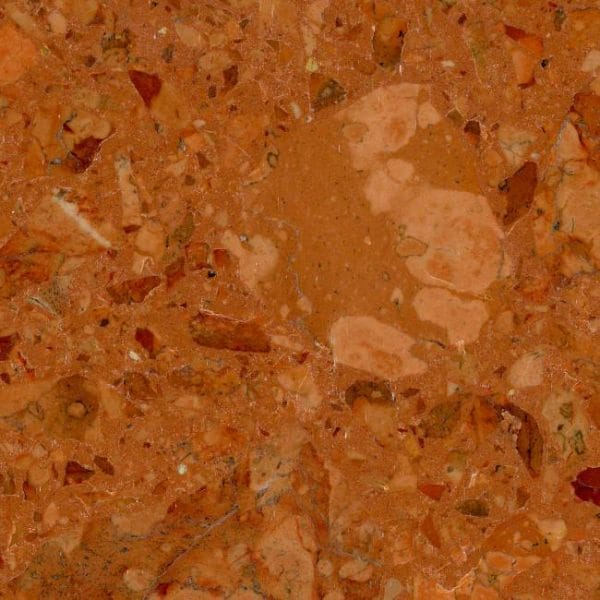 Sample of Rosso Asiago Marble Resin Terrazzo tile